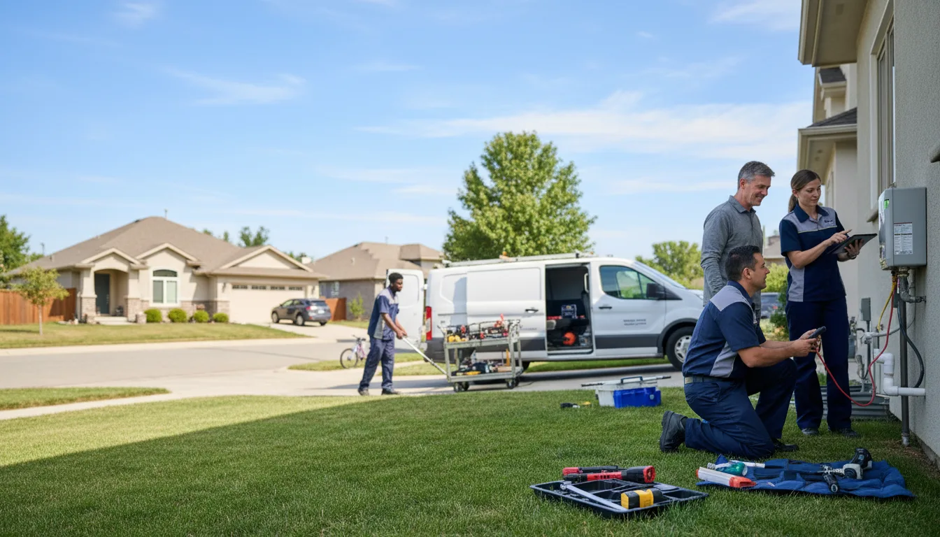 Tankless water heater service in Thompsons, TX
